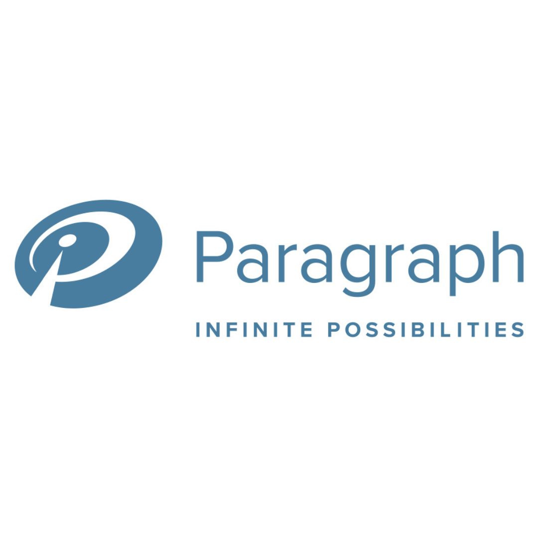 Logo de Paragraph Inc. en bleu