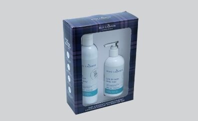 Emballage avec fenêtre pour l'industrie cosmétique