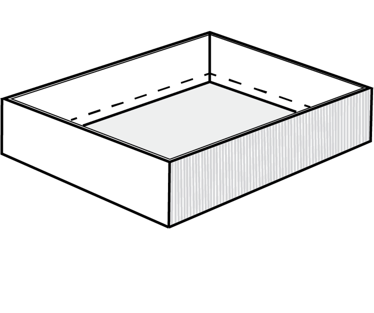 Double paroi à verrouillage au pied