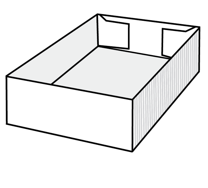 Quatre coins en bois clair