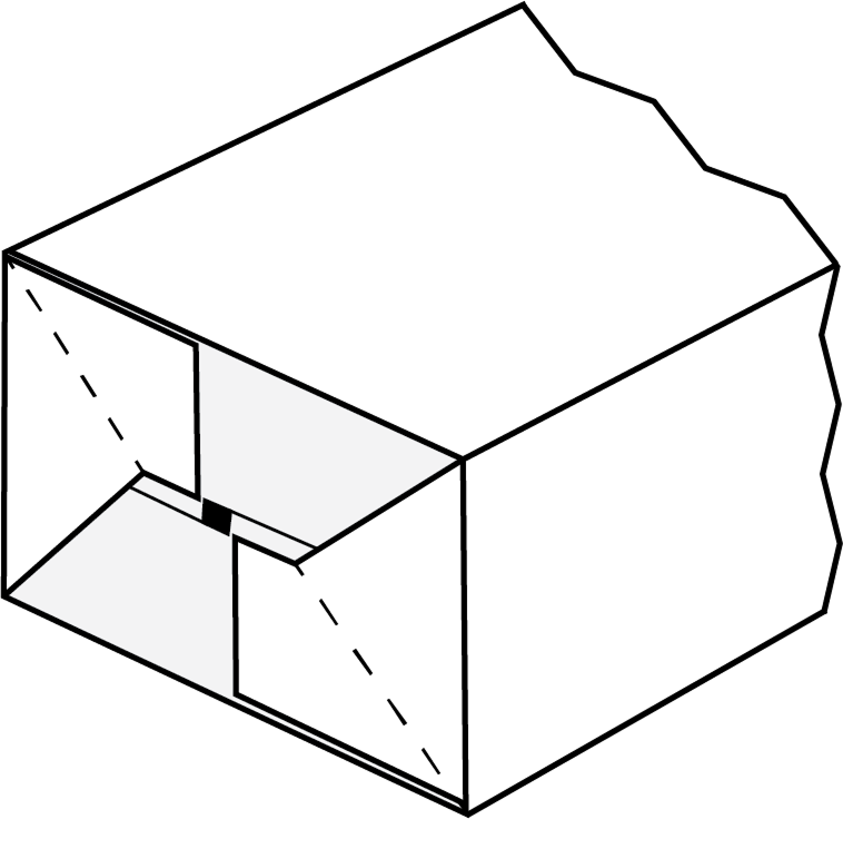 Fond automatique à pliage intérieur