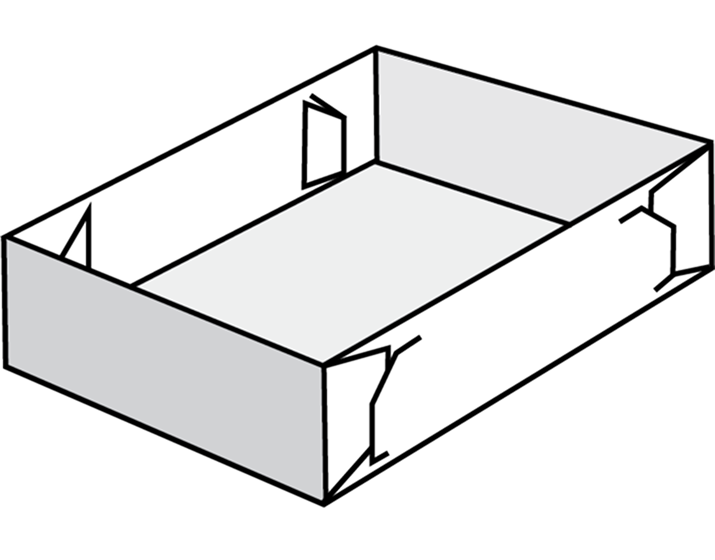 Plateau à verrouillage par bande