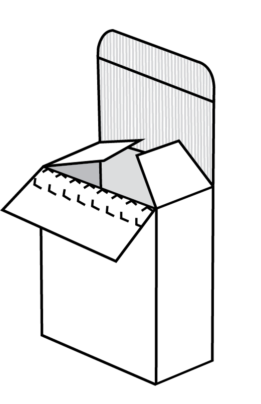 Extrémité à repli et scellage